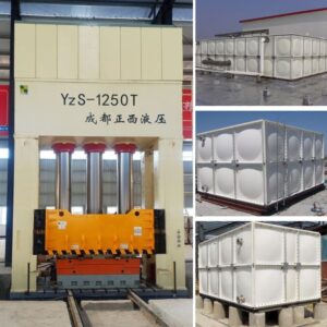 เครื่องกดไฮดรอลิกแผงถังเก็บน้ำ FRP 800T-1
