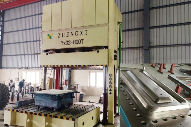 เครื่องขึ้นรูปแผงประตูรถไฟ 800T